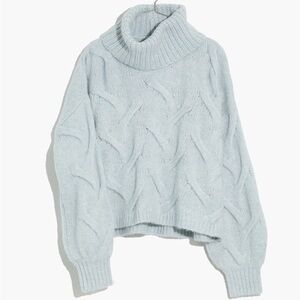 Madewell Light Blue Turtleneck Sweater